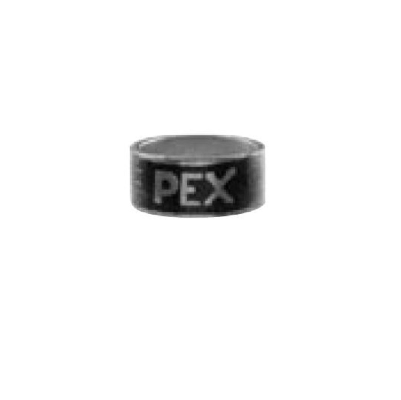 CRIMP RING 1/2 BLACK COPPER PEX 649X2 - INK PRINTED